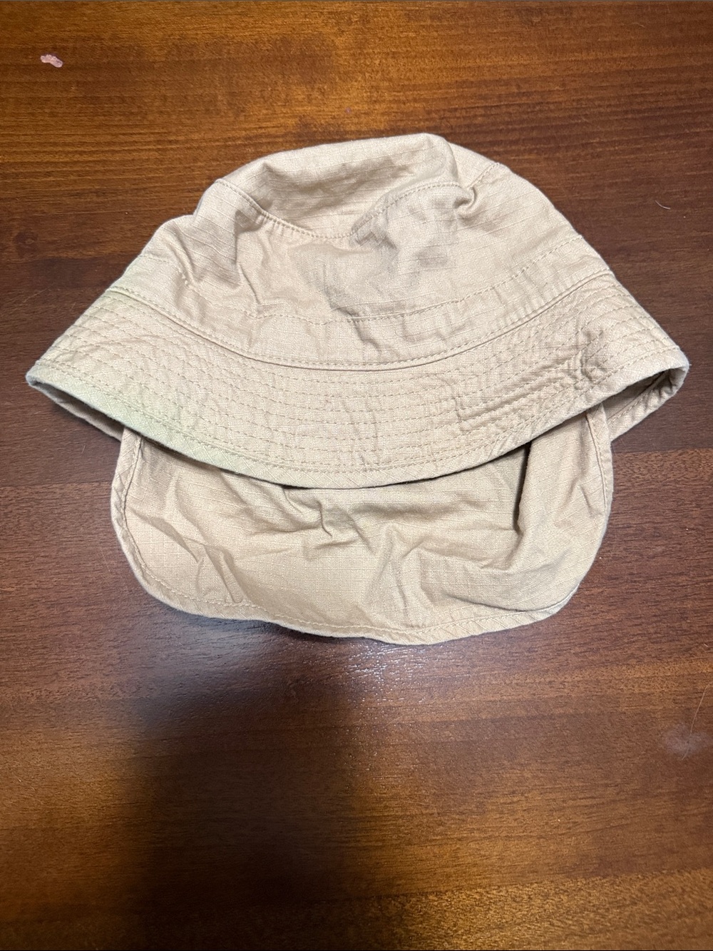 Light Tan Cotton Bucket Hat